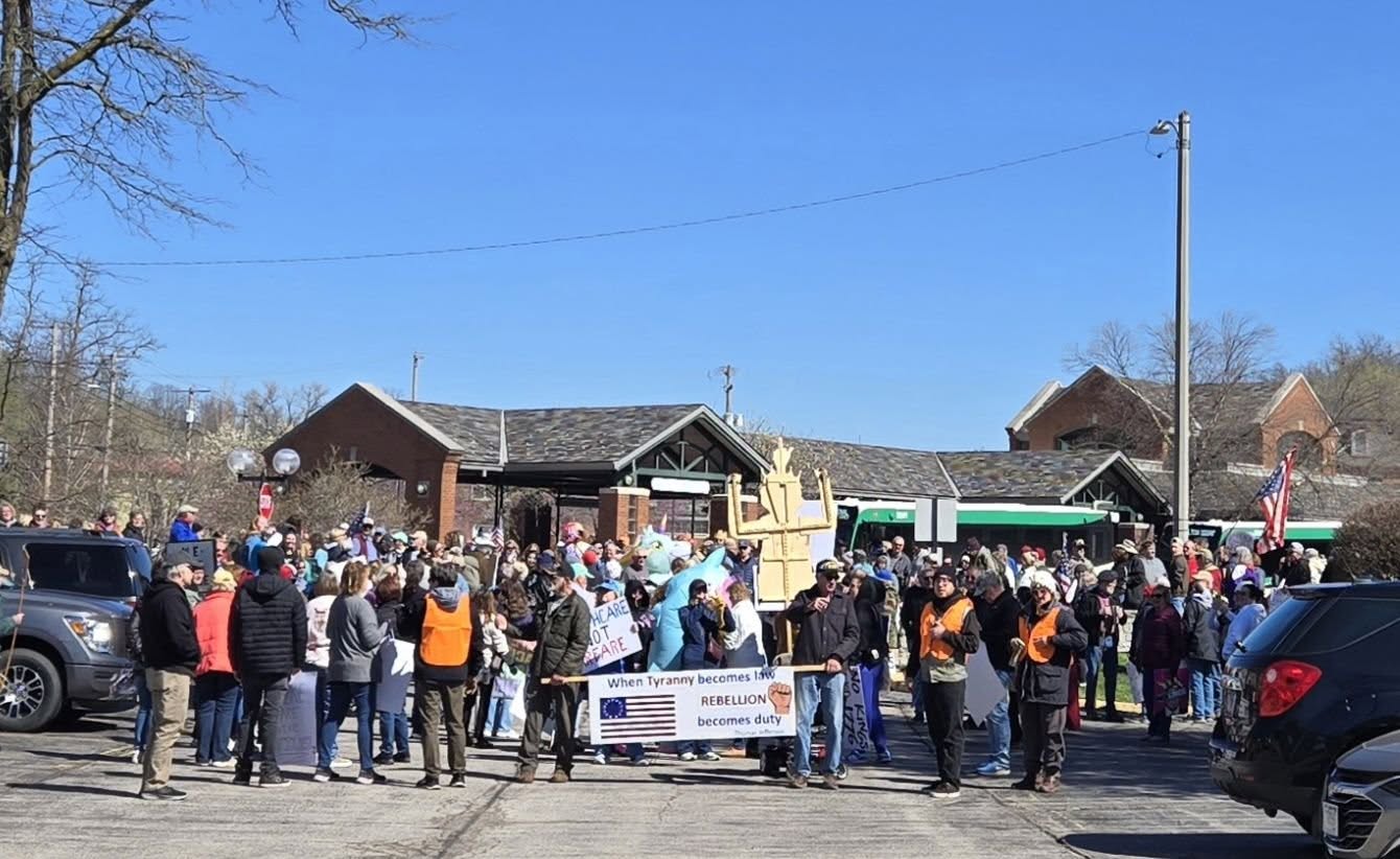 gathering before the march